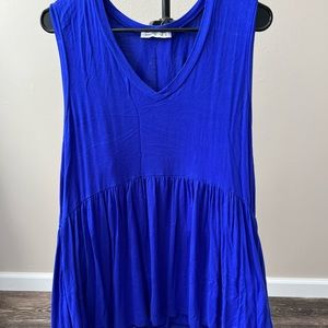 PINKMSTYLE babydoll top XL in Royal Blue